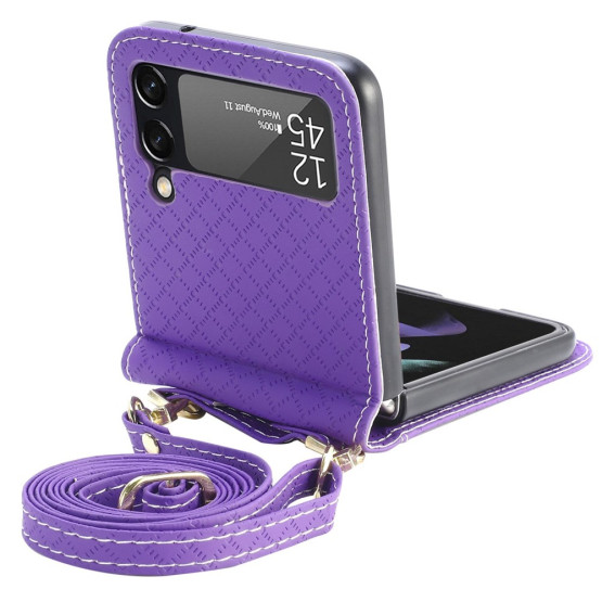 SIMPLE ROMB VIJOLIČNI ETUI ZA SAMSUNG GALAXY Z FLIP3