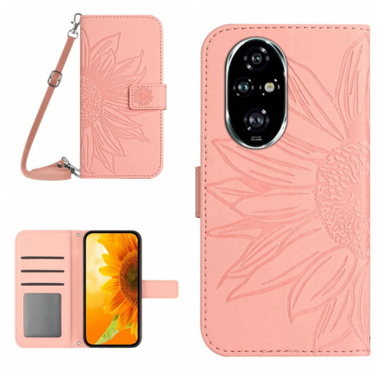 ODTIS SONČNICE ROSE GOLD ETUI ZA HONOR 200