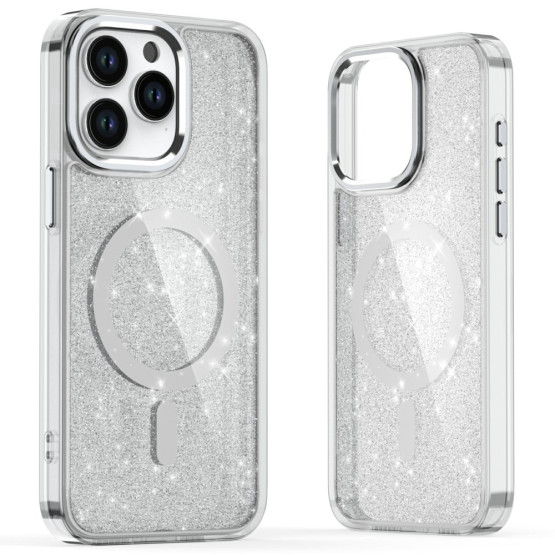 GLITTER POWDER MAGSAFE PROZOREN OVITEK ZA APPLE IPHONE 16 PRO