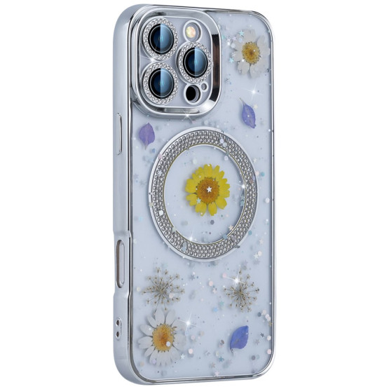 EPOXY FLOWER OGNJIČ MAGSAFE OVITEK ZA APPLE IPHONE 16 PRO MAX
