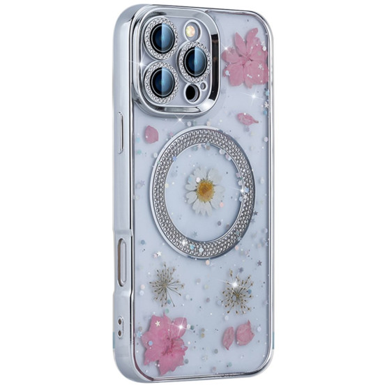 EPOXY FLOWER KAMILICA MAGSAFE OVITEK ZA APPLE IPHONE 16 PRO MAX