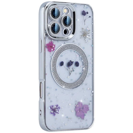 EPOXY FLOWER SADRENKA MAGSAFE OVITEK ZA APPLE IPHONE 16 PRO