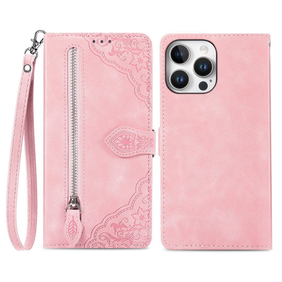 MINI ČIPKA ROSE GOLD ETUI ZA APPLE IPHONE 16 PRO MAX