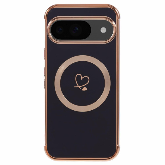 HEART MAGSAFE ČRN OVITEK ZA GOOGLE PIXEL 9 PRO / PIXEL 9