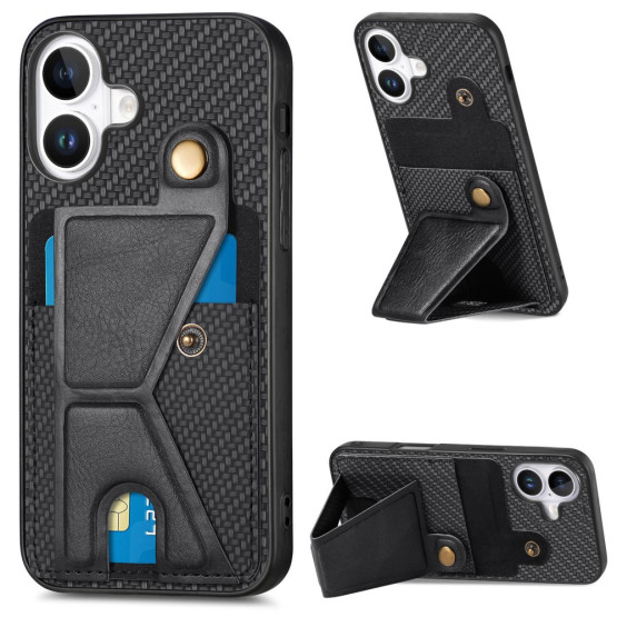 POCKET ČRN OVITEK ZA APPLE IPHONE 16