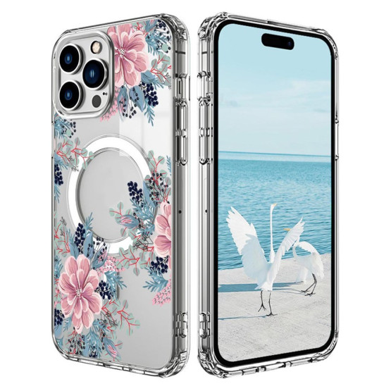 ANTI-DROP FLOWER DALIJA MAGSAFE OVITEK ZA APPLE IPHONE 16 PRO