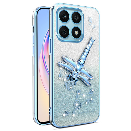 RHINESTONE GLITTER KAČJI PASTIR MODER OVITEK ZA XIAOMI 14T PRO