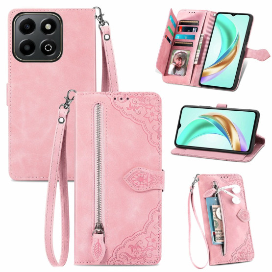 MINI ČIPKA ROSE GOLD ETUI ZA HONOR X6B 4G