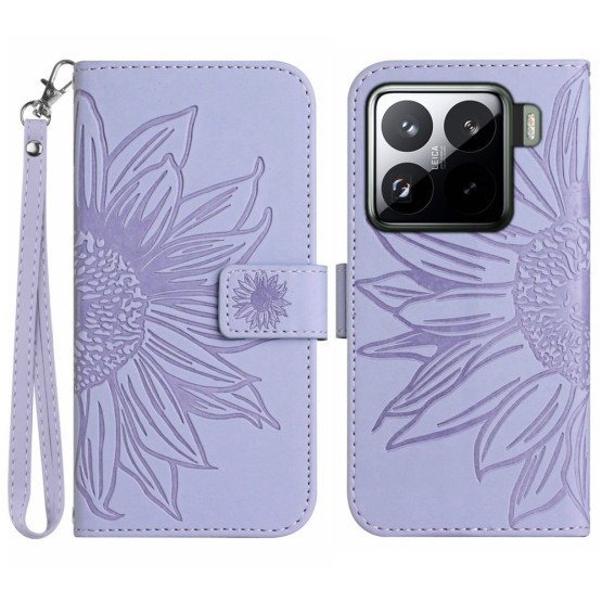 ODTIS SONČNICE VIJOLIČNI ETUI ZA XIAOMI 15 PRO