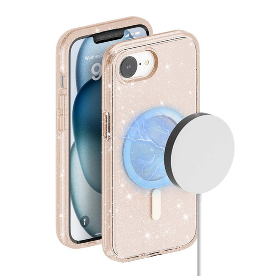 GLITTER POWDER MAGSAFE GOLD OVITEK ZA APPLE IPHONE 16E