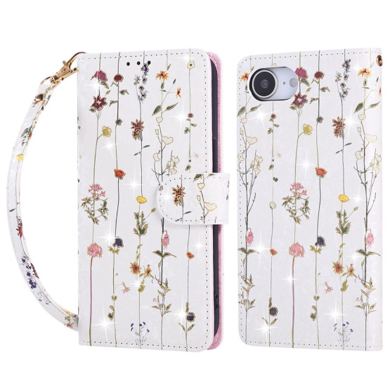 REALISTIC PISANE CVETLICE BEL ETUI ZA APPLE IPHONE 16E