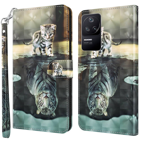 REALISTIC CAT TIGER ETUI ZA XIAOMI POCO F4