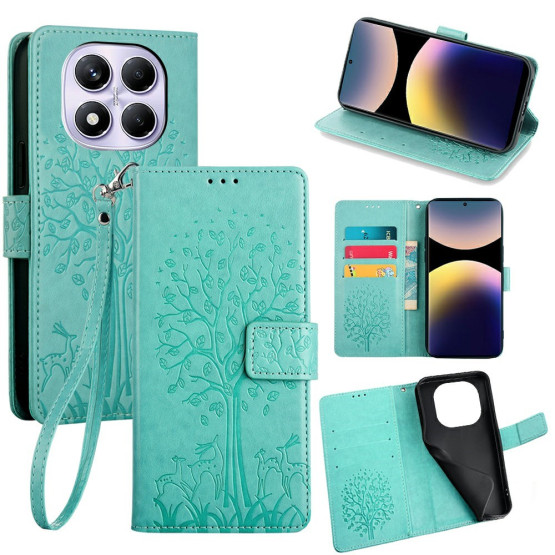 ODTIS DREVESA Z JELENI MINT ETUI ZA XIAOMI REDMI NOTE 14 PRO 4G