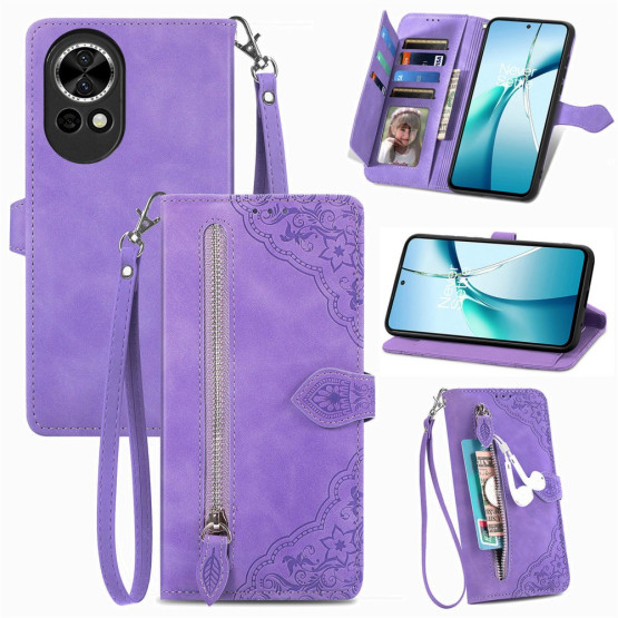 MINI ČIPKA VIJOLIČEN ETUI ZA HUAWEI NOVA 13 5G / 4G