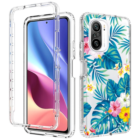 3V1 IMD LOCK CVETOČA MONSTERA OVITEK ZA XIAOMI POCO F3 / MI 11I / REDMI K40 / REDMI K40 PRO / REDMI K40 PRO+