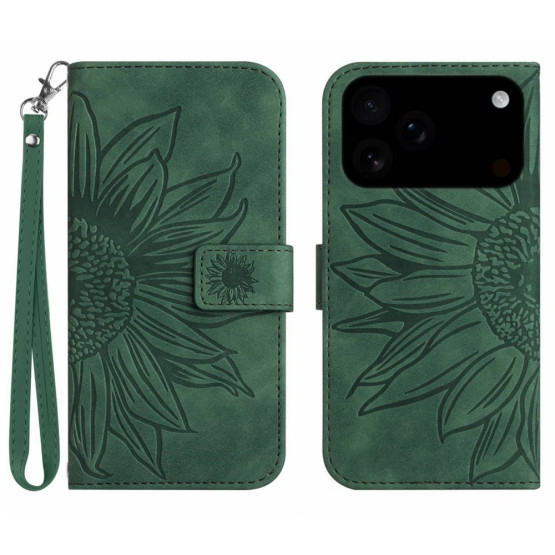 ODTIS SONČNICE ZELEN ETUI ZA APPLE IPHONE 17 PRO