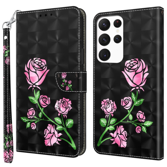 REALISTIC VRTNICE ČRN ETUI ZA SAMSUNG GALAXY S23 ULTRA