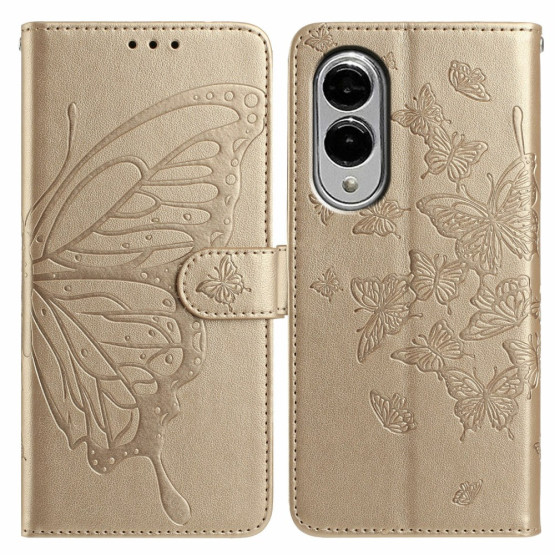 SPOMLADANSKI ODTIS METULJEV GOLD ETUI ZA SAMSUNG GALAXY S25 EDGE