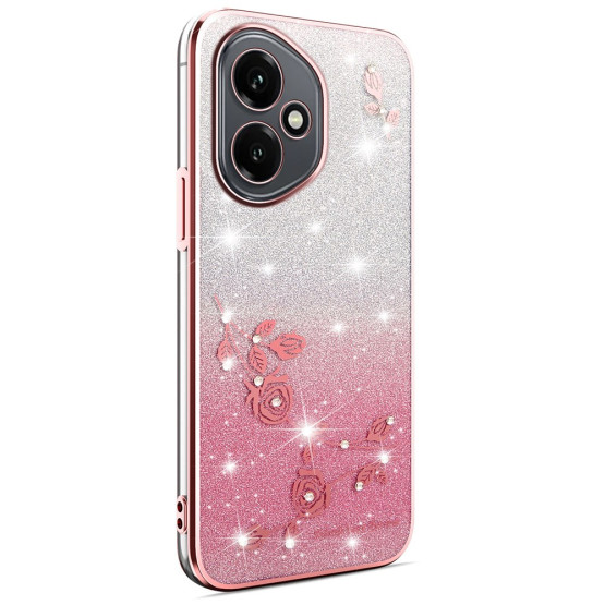 RHINESTONE GLITTER VRTNICA ROSE GOLD OVITEK ZA HONOR 400