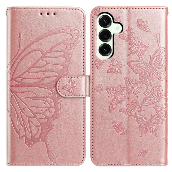 SPOMLADANSKI ODTIS METULJEV ROSE GOLD ETUI ZA SAMSUNG GALAXY S25 FE