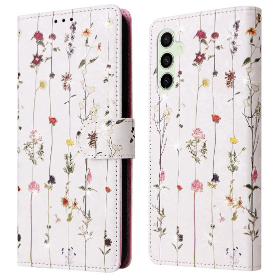 REALISTIC PISANE CVETLICE BEL ETUI ZA SAMSUNG GALAXY S25 FE