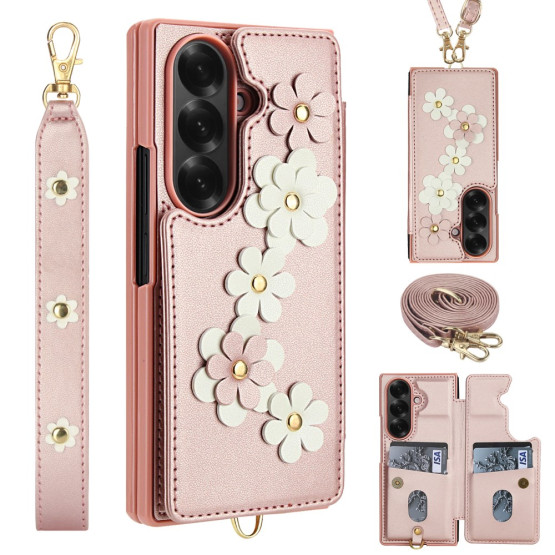 FLOWER POWER ROZA OVITEK ZA SAMSUNG GALAXY Z FOLD7
