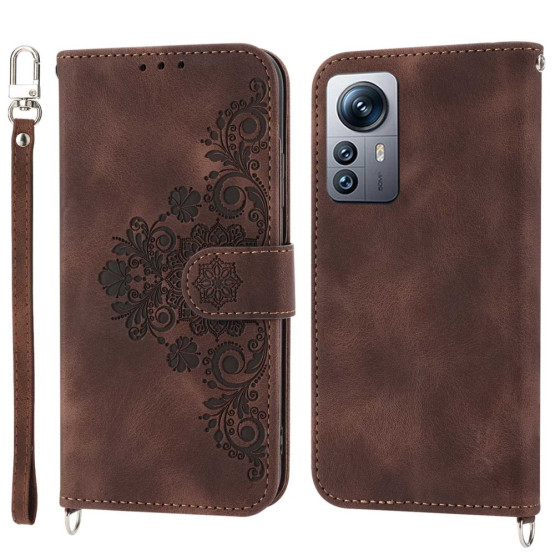 ČIPKA WALLET RJAV ETUI ZA XIAOMI 12 LITE