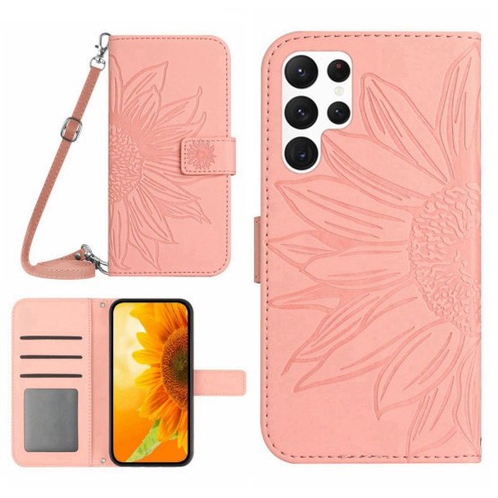 ODTIS SONČNICE ROSE GOLD ETUI ZA SAMSUNG GALAXY S23 ULTRA