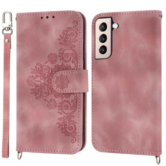 ČIPKA WALLET SVETLO ROZA ETUI ZA SAMSUNG GALAXY S22