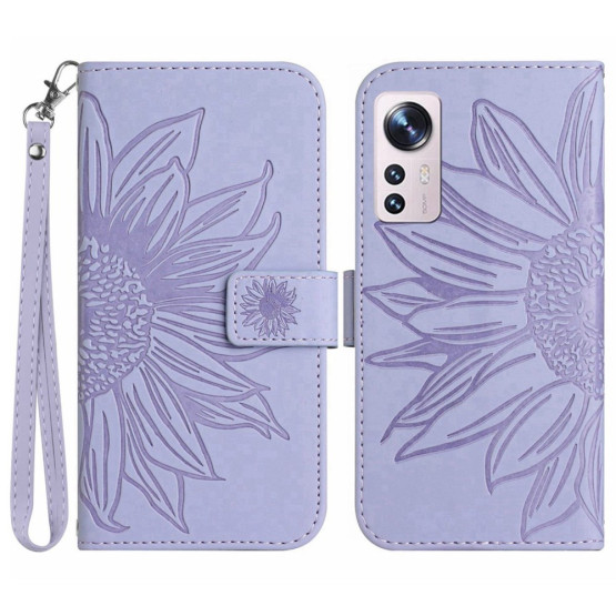 ODTIS SONČNICE VIJOLIČNI ETUI ZA XIAOMI 12 LITE