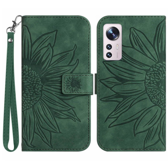ODTIS SONČNICE ZELEN ETUI ZA XIAOMI 12 LITE
