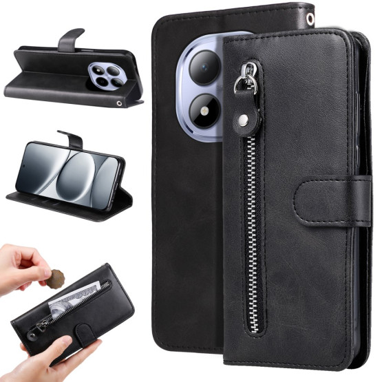 ZIPPER ČRN ETUI ZA XIAOMI REDMI NOTE 15 PRO 5G