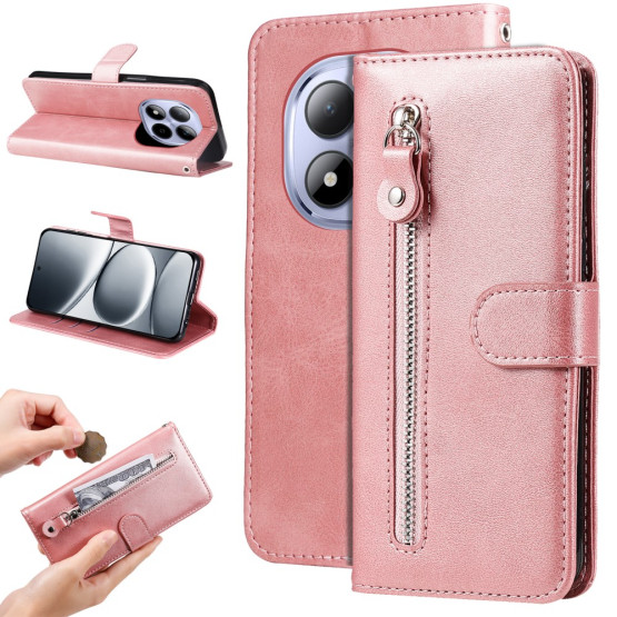 ZIPPER ROSE GOLD ETUI ZA XIAOMI REDMI NOTE 15 PRO 5G