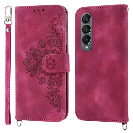ČIPKA WALLET TEMNO ROZA ETUI ZA SAMSUNG GALAXY Z FOLD3