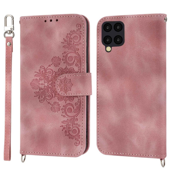 ČIPKA WALLET SVETLO ROZA ETUI ZA SAMSUNG GALAXY A12