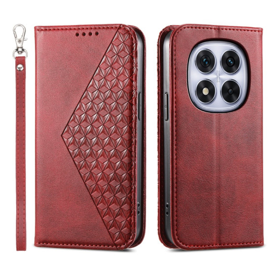 GEOMETRIC ROMB SILK RDEČ ETUI ZA XIAOMI REDMI NOTE 15 PRO 5G