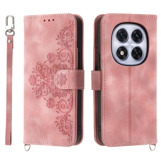 ČIPKA WALLET SVETLO ROZA ETUI ZA XIAOMI REDMI NOTE 15 PRO+ 5G / POCO M8 PRO 5G