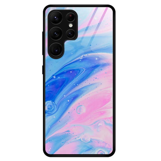 GLASS MODRO ROZA OVITEK ZA SAMSUNG GALAXY S23 ULTRA