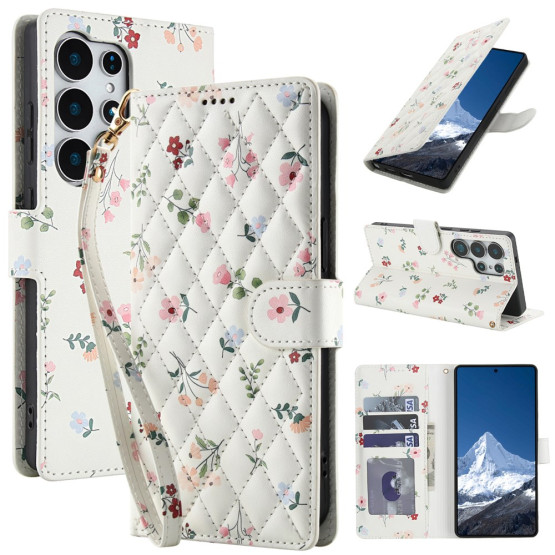 PILLOW TRAVNIŠKE CVETLICE BEL ETUI ZA SAMSUNG GALAXY S26 ULTRA