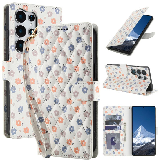 PILLOW TRO BARVNI CVETOVI BEL ETUI ZA SAMSUNG GALAXY S26 ULTRA