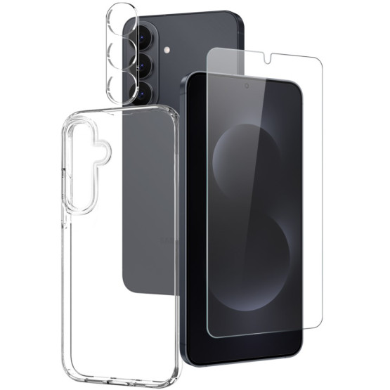 PAKET SUHEC PROZOREN + KALJENO STEKLO ZA EKRAN + KALJENO STEKLO ZA ZADNJO KAMERO ZA SAMSUNG GALAXY S26