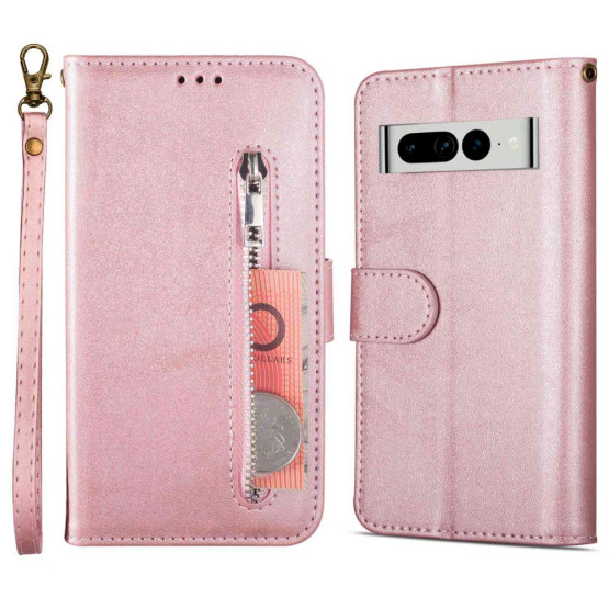 ZIPPER ROSE GOLD ETUI ZA GOOGLE PIXEL 7 PRO