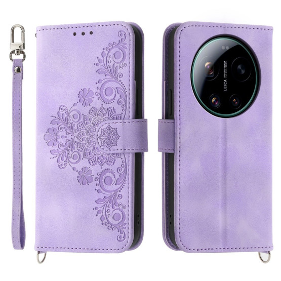 ČIPKA WALLET VIJOLIČEN ETUI ZA XIAOMI 17 ULTRA