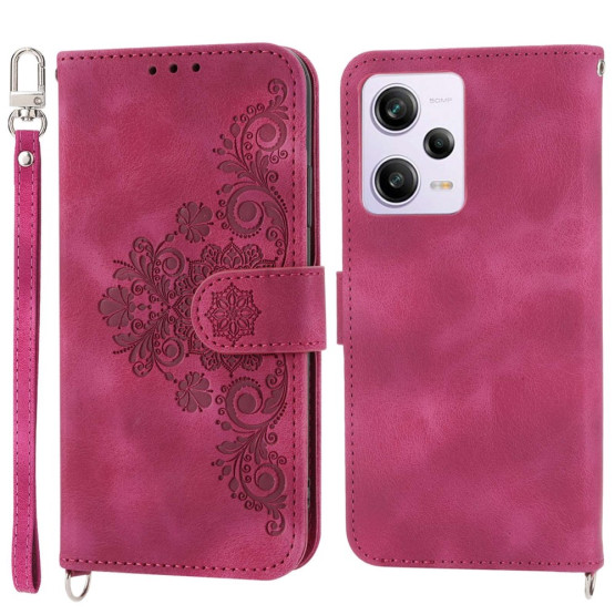 ČIPKA WALLET TEMNO ROZA ETUI ZA XIAOMI REDMI NOTE 12 PRO 5G