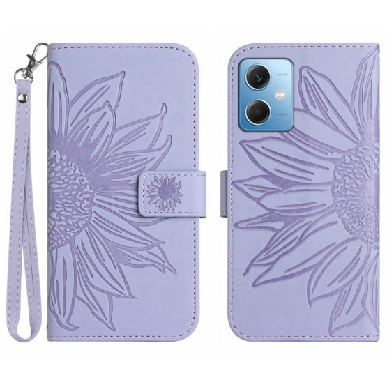 ODTIS SONČNICE VIJOLIČNI ETUI ZA XIAOMI REDMI NOTE 12 5G