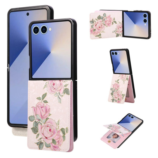REALISTIC POCKET FLOWER VRTNICE BEL OVITEK ZA SAMSUNG GALAXY Z FLIP8