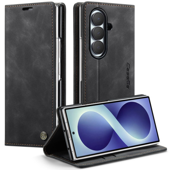 CASEME RETRO AUTO ABSORBED ČRN ETUI ZA SAMSUNG GALAXY Z FOLD8 ULTRA