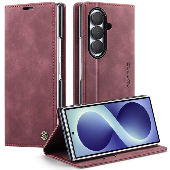 CASEME RETRO AUTO ABSORBED BORDO RDEČ ETUI ZA SAMSUNG GALAXY Z FOLD8 ULTRA