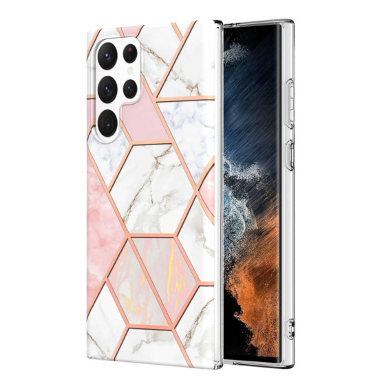 IMD HEX MARMOR ROZA OVITEK ZA SAMSUNG GALAXY S23 ULTRA