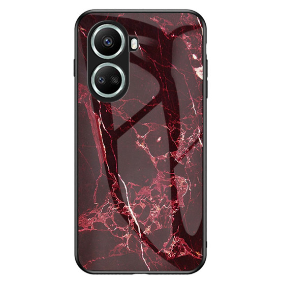 GLASS RDEČ MARMOR OVITEK ZA HUAWEI NOVA 10 SE
